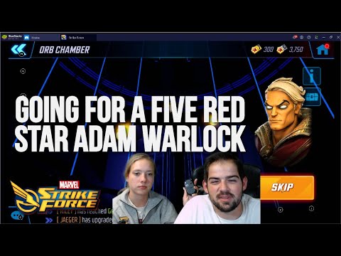35 Red Stars for Adam Warlock Orb Opening I Marvel Strike Force - MSF