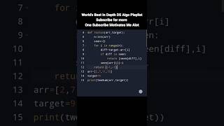 Dsa Arrays Problem - 16 Two Sum - i #live #dsa #problemsolving