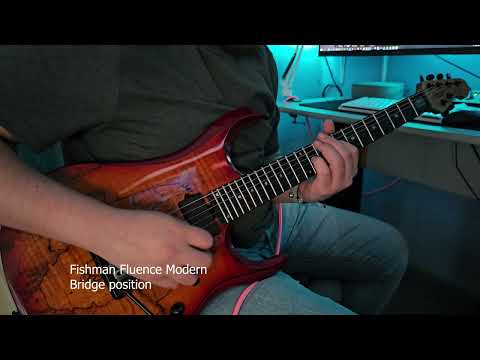 DiMarzio Crunch Lab/LiquiFire vs Fishman Fluence Modern pickups comparison