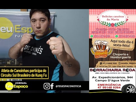 Atleta de Canoinhas participa do Circuito Sul Brasileiro de Kung Fu