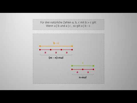 Differenzregel der Teilbarkeit - ein Erklärvideo