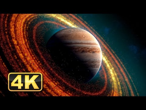 4K Saturn-Planeten-Bildschirmschoner | Entspannendes Video zur Meditation. Musik. Weltraumvideo