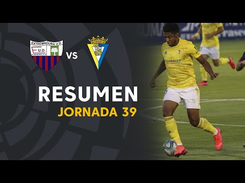 Resumen de Extremadura UD vs Cádiz CF (0-1)