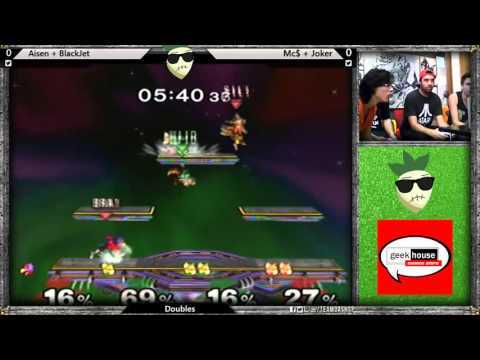SGW Burn Leaf Melee Doubles- Aisengobay (fox-pichu)+Blackjet(falco) vs Mc$33(Fox)+SGW Joker (Fox)