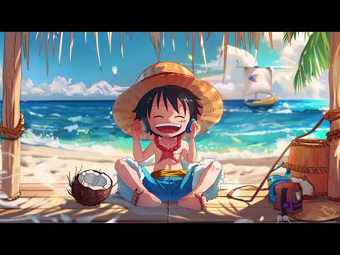 Luffy One Piece Playlist 🏴‍☠️ lofi hip hop radio - beats to sleep/chill to 💤 Cidre Guild 🏖️