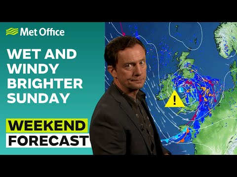 Weekend Weather 03/08/2023 – Wet and windy, brighter Sunday - Met Office UK Forecast