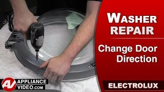 Electrolux Washer - Switching Door Position - Door Glass Repair