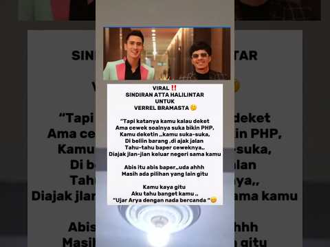 Atta halilintar sind!r Verrel Bramasta suka deketin cewe PHP #shots #attahalilintar #artis