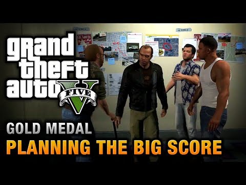 GTA 5 - Mission #76 - Planning the Big Score (Obvious) [100% Gold Medal Walkthrough]