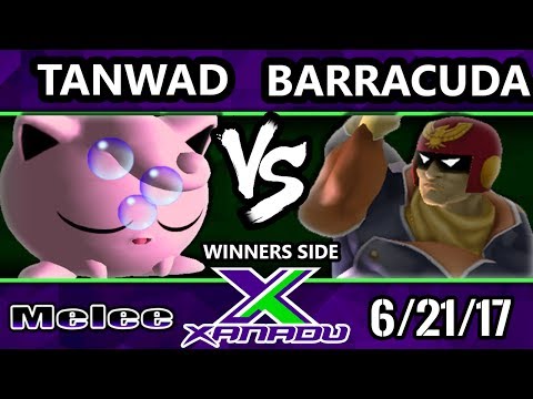 S@X 207 - Tanwad (Jigglypuff) Vs. Barracuda (Captain Falcon) - Smash Melee Tournament - SSBM