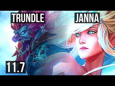 TRUNDLE & Lucian vs JANNA & Aphelios (SUPPORT) | 1/1/14 | NA Diamond | v11.7