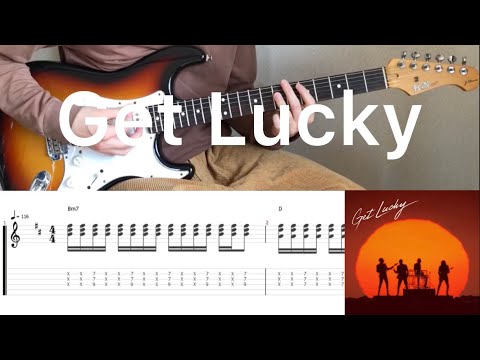 Daft Punk - Get Lucky (guitar cover with tabs & chords)