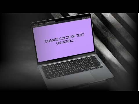 Change Background On Scroll With Javascript Intersection Observer Api Web Design Tutorial