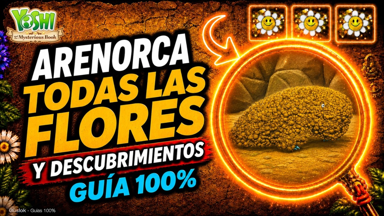 Arenorca Todos los Coleccionables 100% | Yoshi and the Mysterious Book