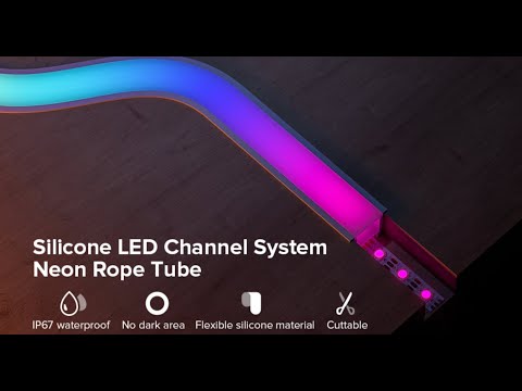 LED Neon Flex & LED Strip Silicone Cover Flexible Bendable