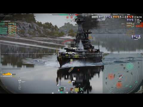 WOWS USS Massachusetts 127k 2 Kills Win clans World of warships