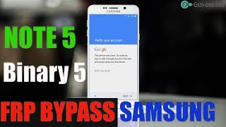 How to bypass Google Account Samsung Galaxy Note 5 (SM-N920) Binary 5
