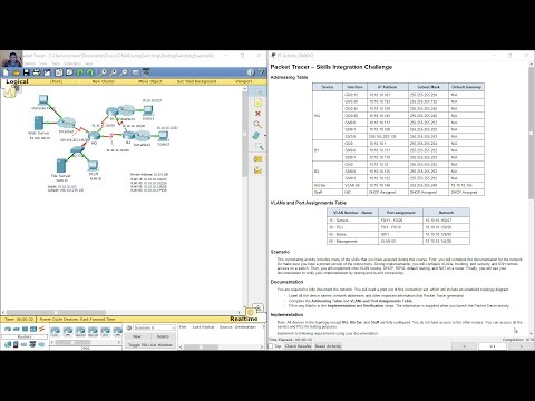 10.4.1.1 Packet Tracer - Skills Integration Challenge