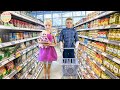 Mainan Supermarket Barbie Barbie Dan Ken Bawa Bayi Ke Supermarket Untuk Membeli Makanan Ringan