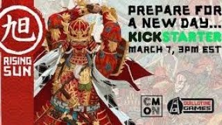 RISING SUN BOARD GAME KICKSTARTER UNBOXING - 3 of 3 (4K)