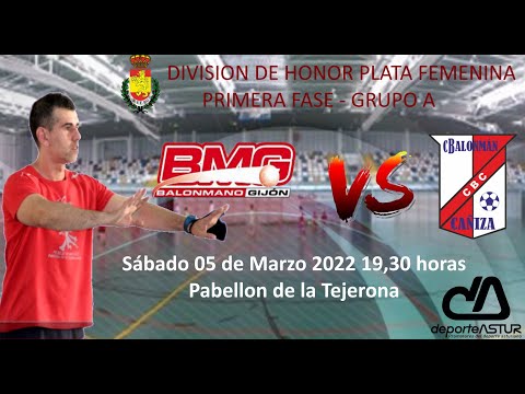BALONMANO GIJON - OLIVEIRA & FARO SAEPLAST CAÑIZA  JORNADA 22 DIVISIÓN DE HONOR PLATA FEMENINA