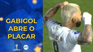GOL DO SANTOS! Gabigol abre o placar contra o Deportivo Cuenca pela Sul-Americana
