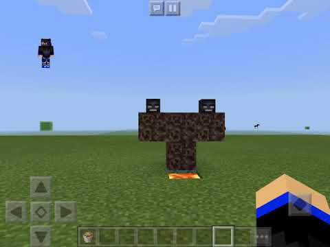 (Minecraft How to make wither storm) easy make