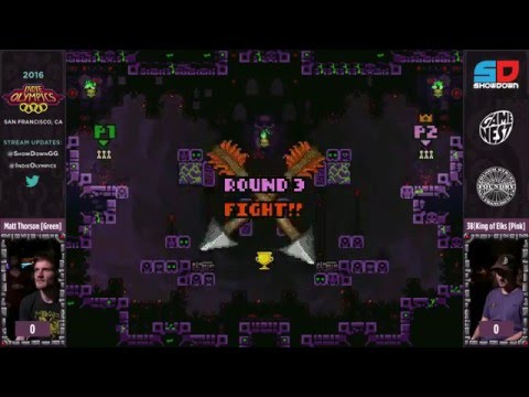 Indie Olympics 2016: Towerfall - Matt Thorson vs 3B|King of Elks - Winner Quarterfinals