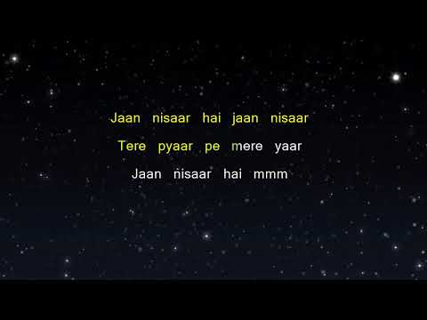 Jaan Nisaar - Kedarnath (Karaoke Version)