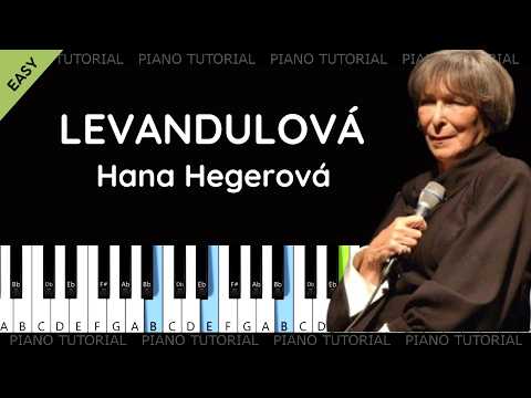 Levandulová - Hana Hegerová a Petr Hapka (piano tutorial | klavír | akordy | noty | české písničky)