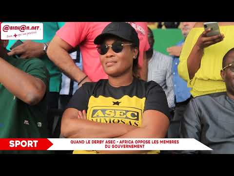 Quand le Derby ASEC - AFRICA oppose les membres du gouvernement