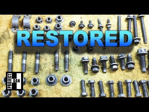 HOW TO RESTORE YOUR HARDWARE - CLEANING JEEP CHEROKEES NUTS and BOLTS