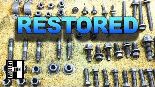 HOW TO RESTORE YOUR HARDWARE - CLEANING JEEP CHEROKEES NUTS and BOLTS