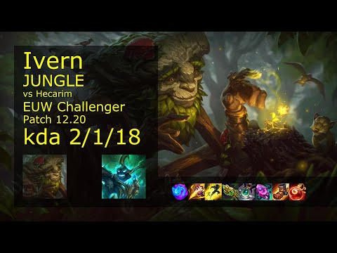 Rank 4 EUW Ivern Jungle: Ivern vs Hecarim