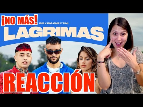 REACCIÓN a TINI, BM y Big One - Lágrimas (Video Oficial) | CROSSOVER 4