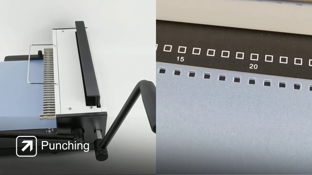 Rayson TD-1500B34 Wire Binding Machine Binds With Wire-O spines or Spiral Binding Coils