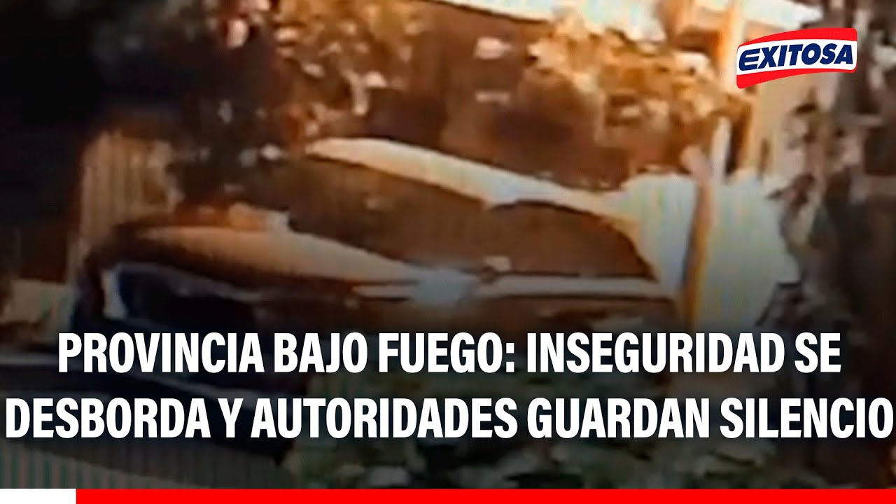 🔴🔵 Provincia bajo fuego: Inseguridad se desborda y autoridades guardan silencio