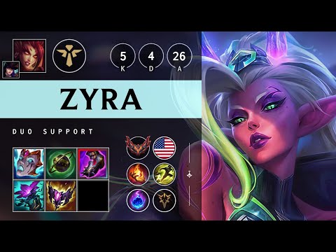 Zyra Support vs Nautilus - NA Grandmaster Patch 25.09