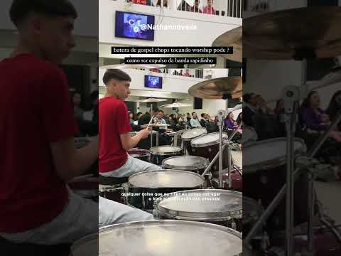 Esse é fera na Bateria...🥁 Nathan Novais...#groove #viralvideo #gospelchops #shorts #viral