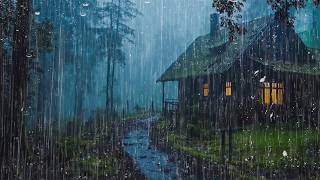 Relax and Sleep Deeply – Intense Rain & Thunder on Metal Roof at Night