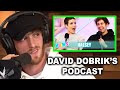 LOGAN PAUL REACTS TO DAVID DOBRIK S NEW PODCAST SET