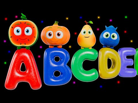 🍉 Funky Fruits ABC Learning | ABC Song 🚀 Alphabet Rockets & Dancing Watermelon