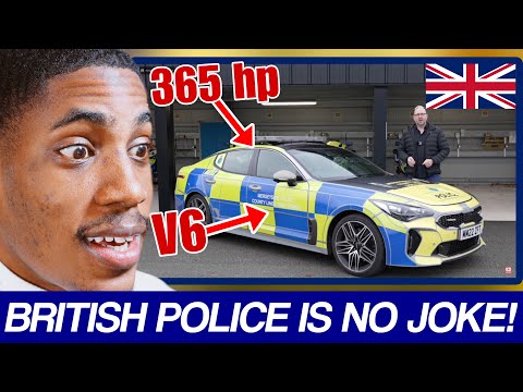 American Reacts to The Fastest Police Car In the UK?