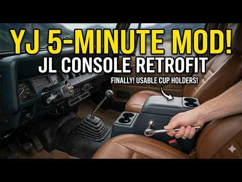 STOP LOSING YOUR GEAR: The 5-Minute Jeep YJ Console Hack 🛠️ || Jeep Mods E05