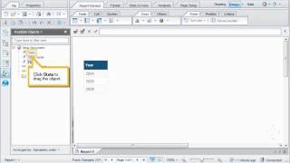 Drag and drop objects to create a report: Web Intelligence 4.x