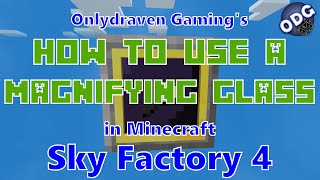 Minecraft - Sky Factory 4 - How to Remove Specific Folders from File Cabinets with Magnifying Glass