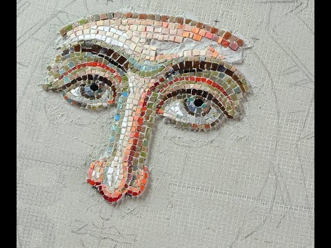 Time Lapse Mosaic Art - Theotokos of the Sign - Mozaik Bogorodica Znamenja