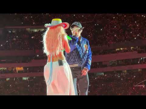 Karol G en concierto canta con Javi en la Ciudad de México eres una diabla 10 de febrero 2024