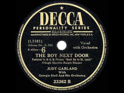 1944 HITS ARCHIVE: The Boy Next Door - Judy Garland