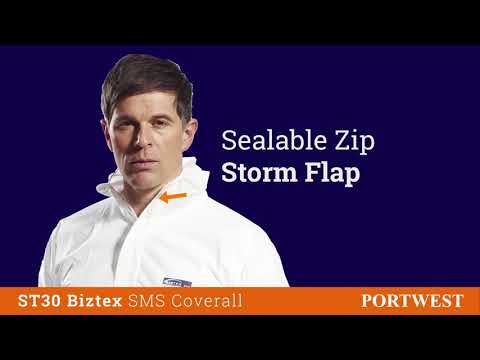 Portwest Biztex SMS Coverall Type 5 & 6 ST30 Overall